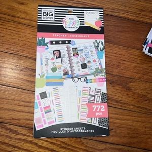 Happy planner teacher sticker book